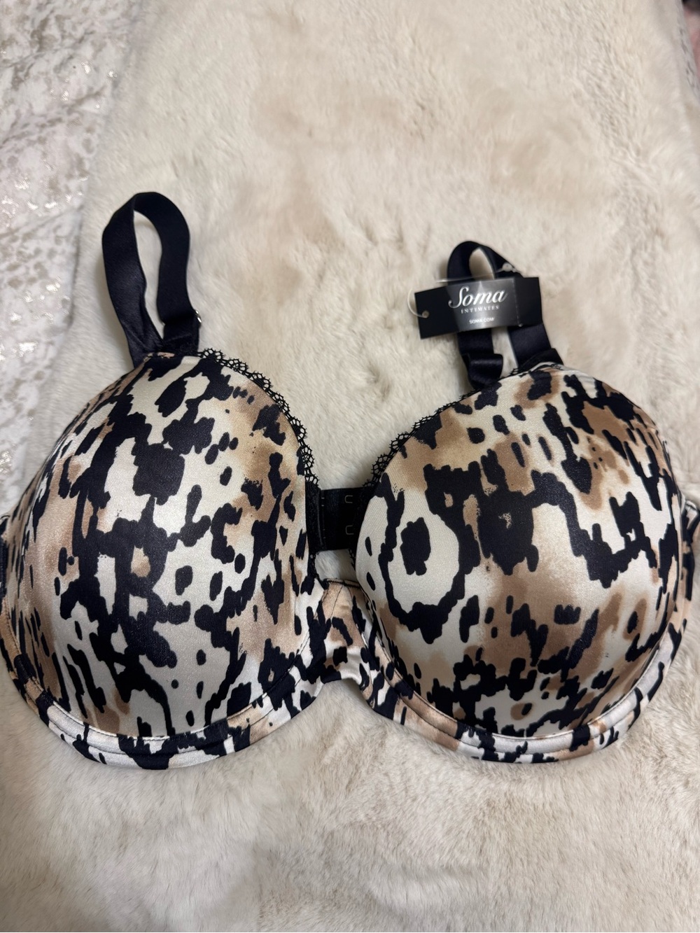 Soma Leopard Demi Push-Up Bra - Leopard Print